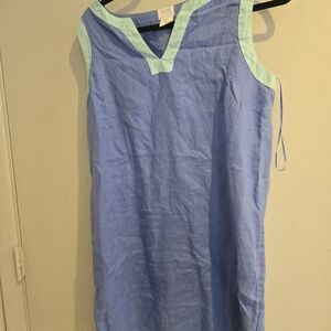 Sigrid Olsen Blue Linen Dress